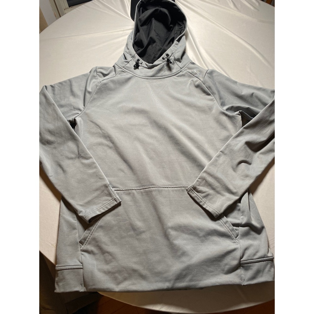 UNRL Mens Performance Hoodie Gray Scuba Hood Activewear Sweatshirt Pilling